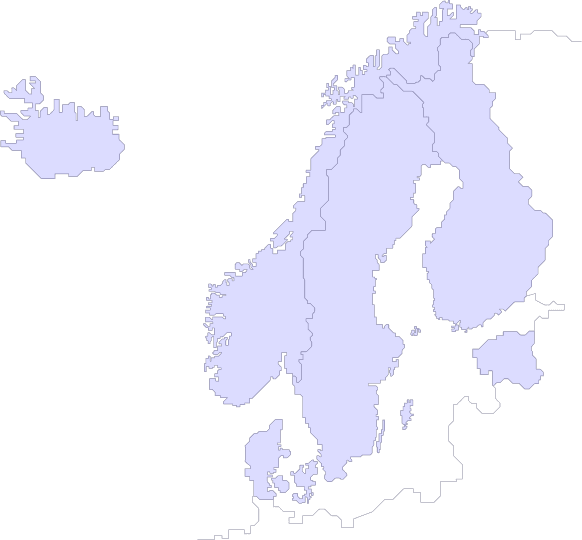 Nordic map